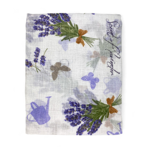 Par de cortinas de cristal LAVANDA cm. 60 de la ventana y la puerta