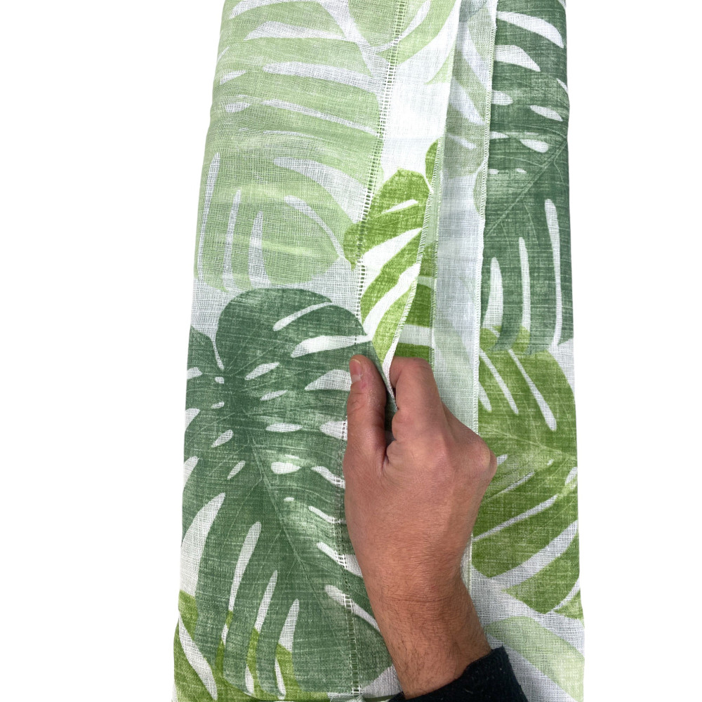 Pair of GREEN LEAF glass curtain cm. 60 from Window and Door