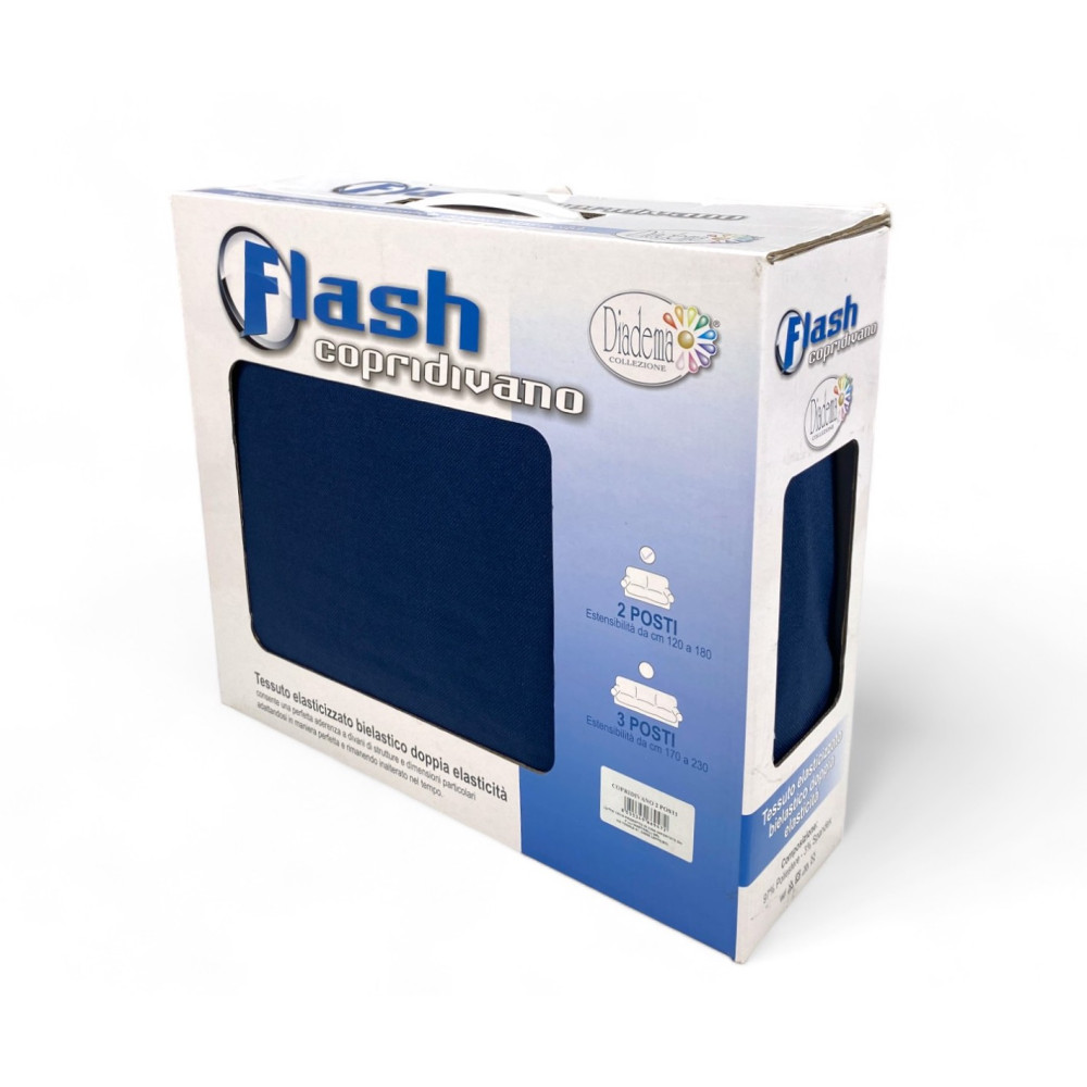 FLASH BLU Housse de canapé extensible haute coupe