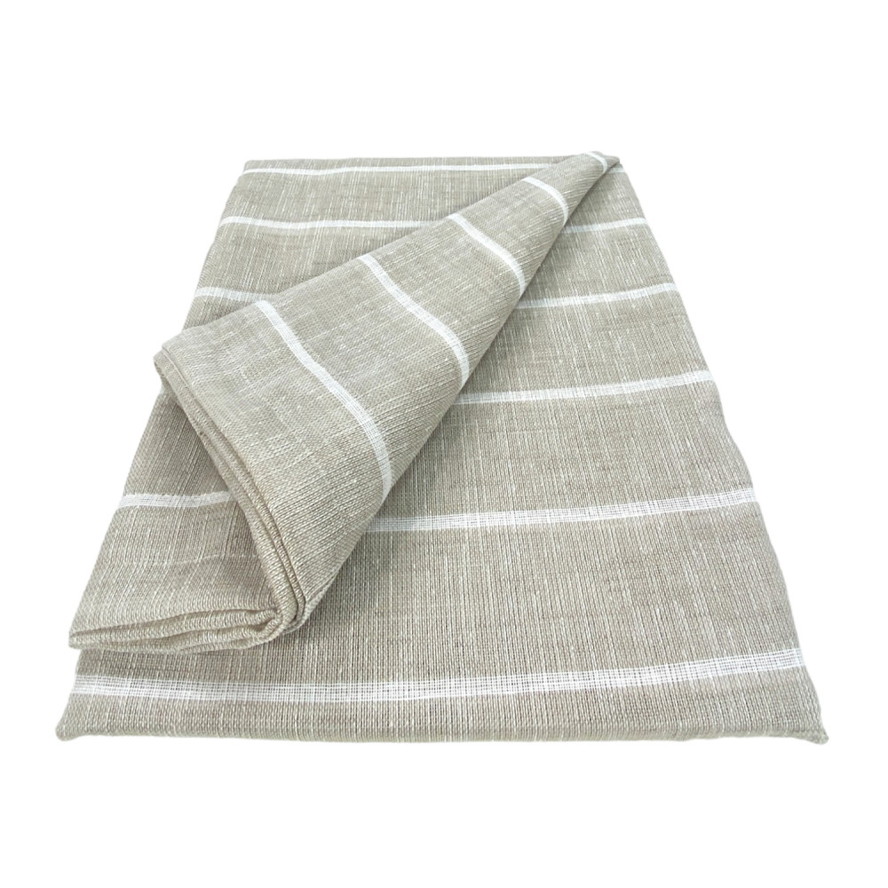 PAAR MODERNE GLASVORHÄNGE 45 oder 60 oder 85 breite STREIFEN Beige