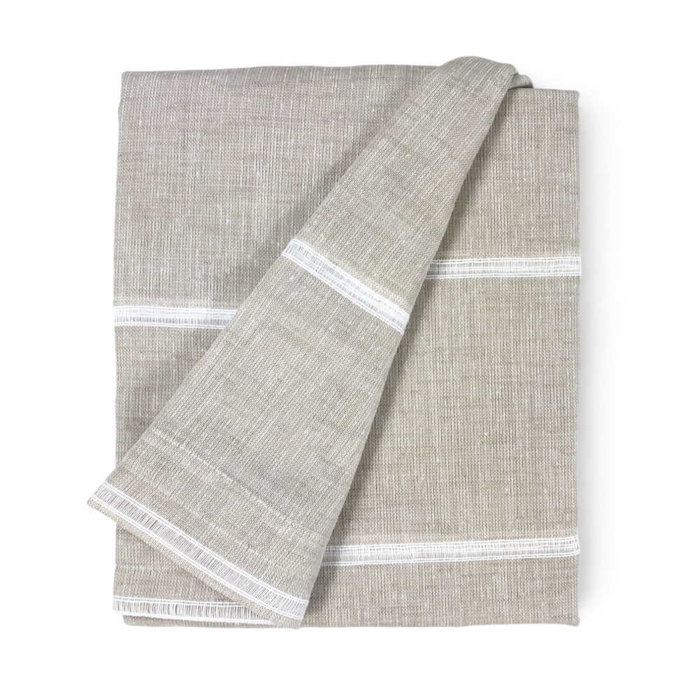PAIRE de rideaux en VERRE MODERNE 45 ou 60 ou 85 de large Ajour Beige