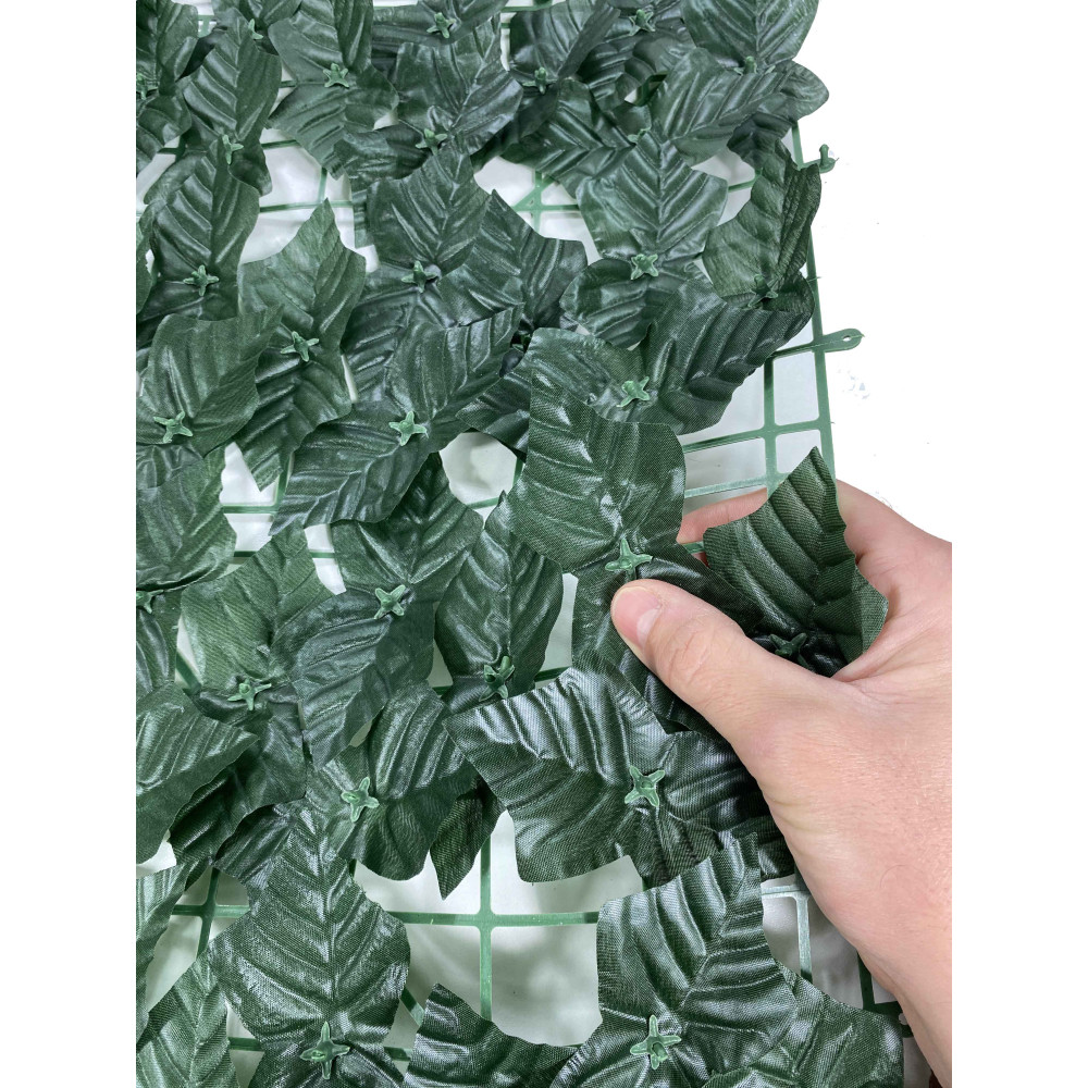 Seto de privacidad hoja hiedra artificial para paredes y balcones cortina ornamental siempre verde
