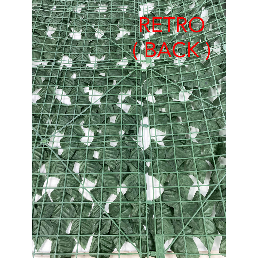HEDGE Privacy Leaf Ivy Fausse feuille artificielle pour murs et balcons Écran d’intimité ornemental Evergreen