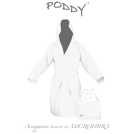 ALBORNOZ TÉCNICO PODDY EN MICROFIBRA BLANCA