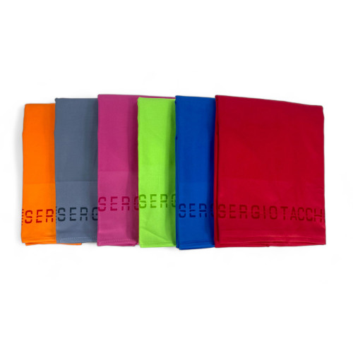 BEACH TOWEL in very soft solid color MICROFIBER LARGE SIZE space-saving SERGIO TACCHINI