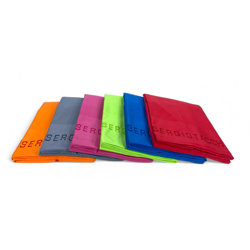 BEACH TOWEL in very soft solid color MICROFIBER LARGE SIZE space-saving SERGIO TACCHINI