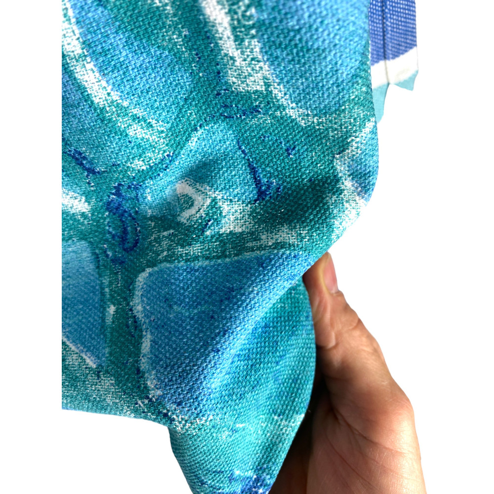 TOALLA DE PLAYA fouta CORALES Plántulas TAMAÑO Grande CM.100X200 con mochila Playa KEEP CALM