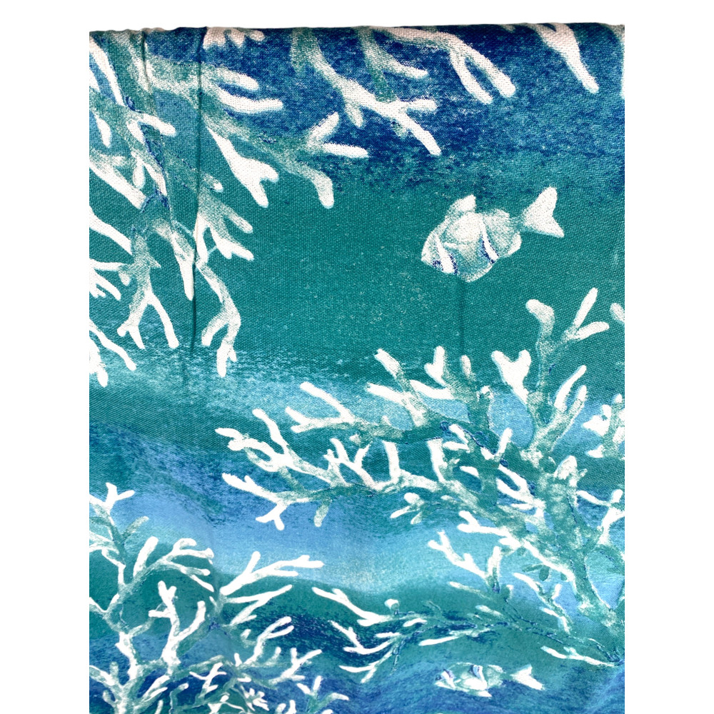STRANDTUCH fouta CORALS Sämlinge GRÖSSE Large CM.100X200 mit Rucksack Strand KEEP CALM