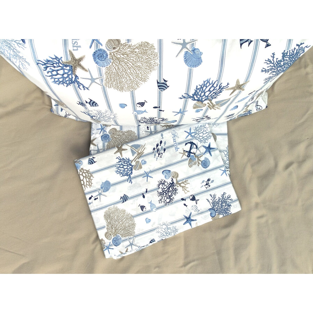 Ensemble de draps en pur coton