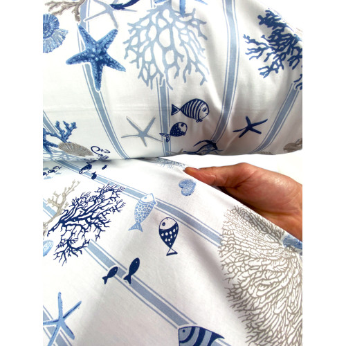 Ensemble de draps en pur coton