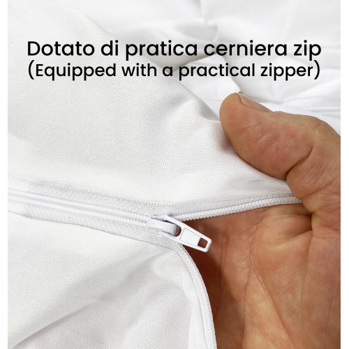 Waterproof Mattress Cover with Zip SENSOR - Full Hypoallergenic Protection