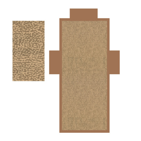 Serviette de plage en microfibre avec poches et coussin gonflable garçon beige TEDDY SIZE cm. 80 X 190 2