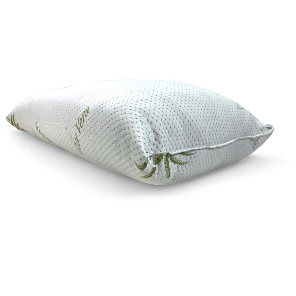 Aloe Vera Bed Cushion - Antibacterial, Anti-mite, Hypoallergenic - 42x72 cm