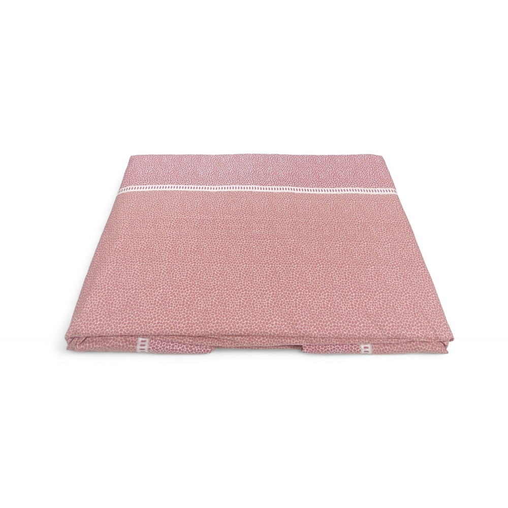 Double Sheets Cotton Full MAXI - Modern Design "Time" Pink, 100% Cotton