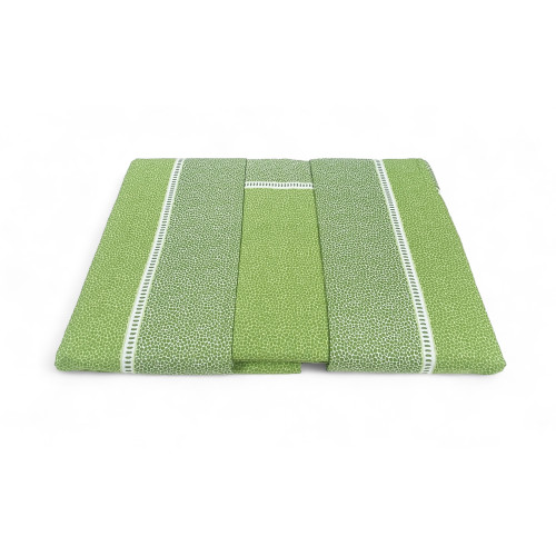 Double Sheets Cotton Outfit MAXI - Modern Design "Time" Green, 100% Cotton