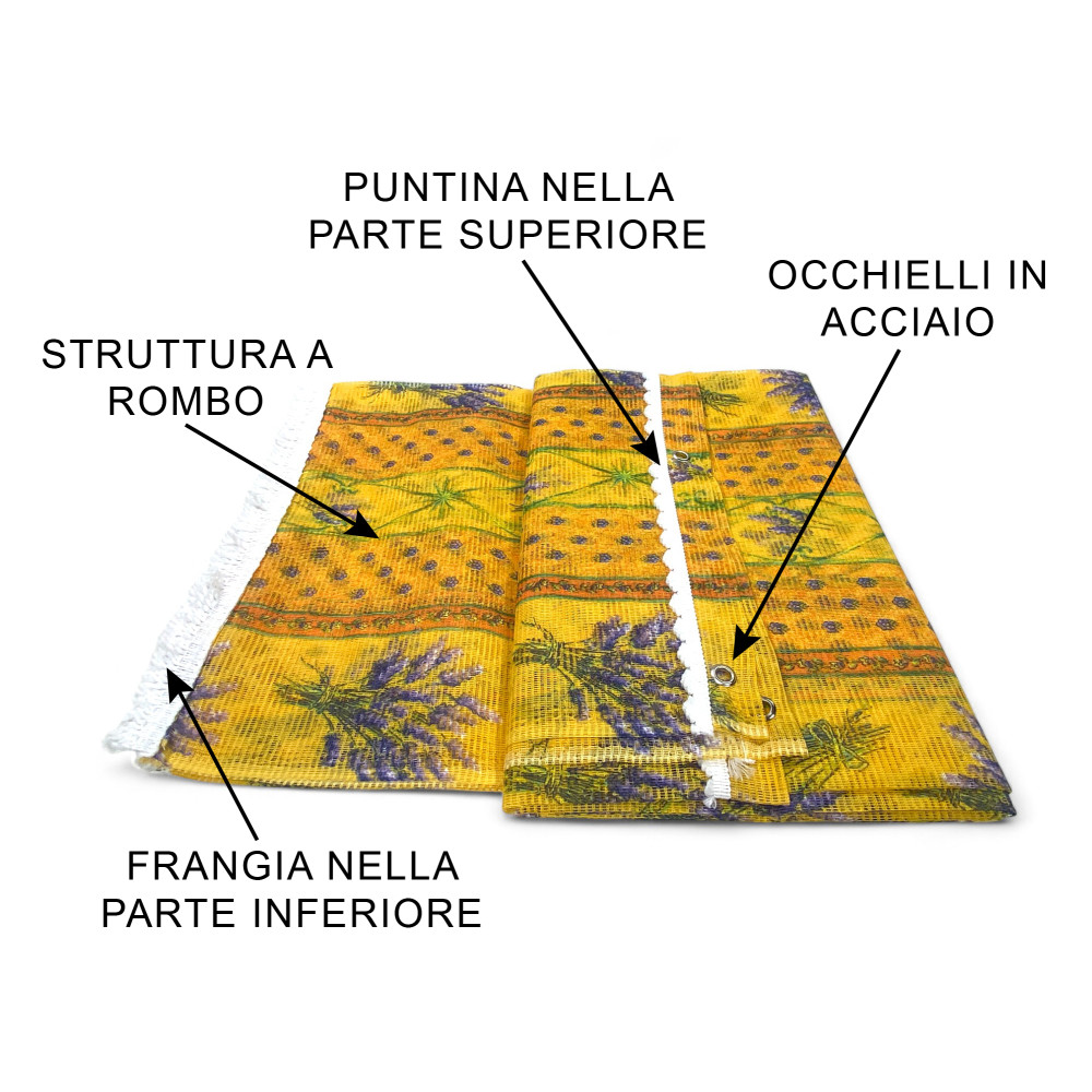Zanzariera finestra a tenda da esterno Retone | Tenda zanzariera porta finestra Lavanda Provenzale