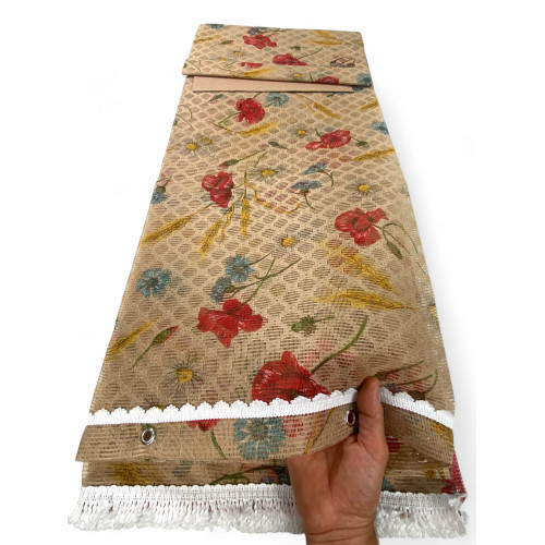 Toldo mosquitera para exterior retone | Cortina mosquitera puerta francesa color Amapolas