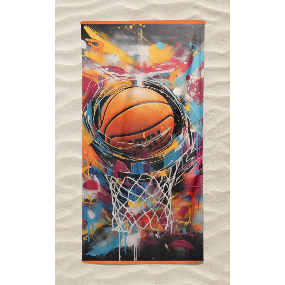 Telo Mare Grande Basket 90x170 cm - Asciugamano Mare Spugna Morbida per Uomo e Donna