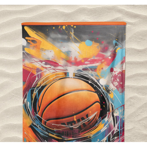 Telo Mare Grande Basket 90x170 cm - Asciugamano Mare Spugna Morbida per Uomo e Donna