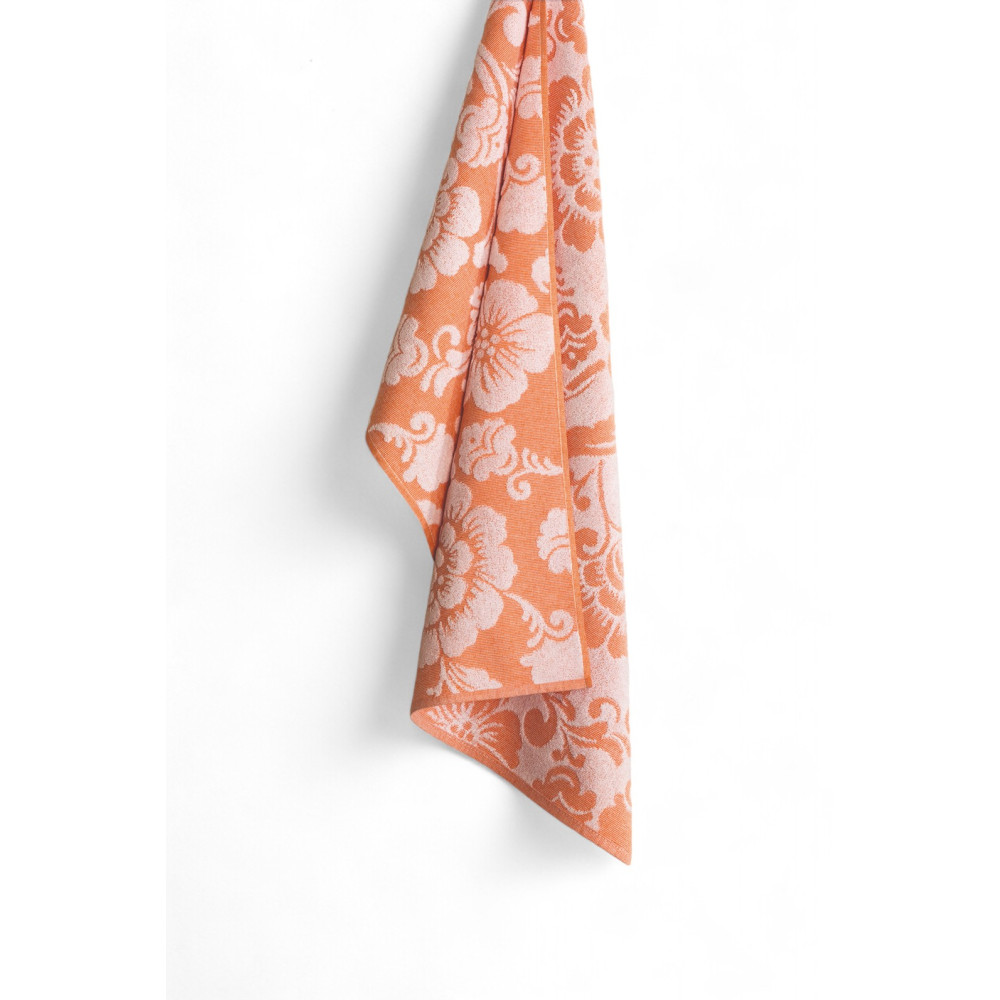 Flower Badetuch-Set 60x100 und 40x60 - 6 Stück, Baumwolle 350 gr/qm, Made in Italy