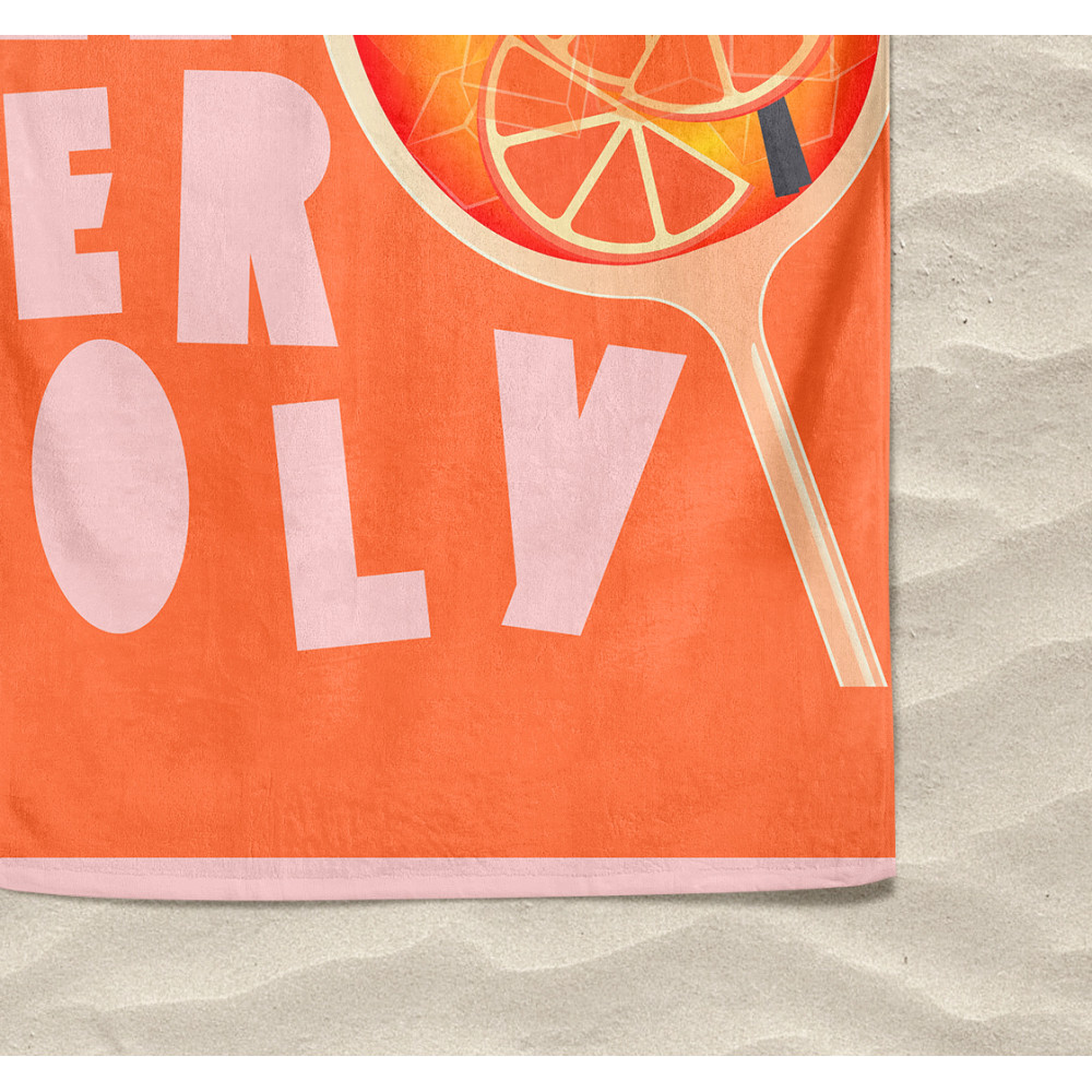 Toalla de Playa Grande Spritz 90x170 cm - Toalla de Playa Esponja Suave y Original