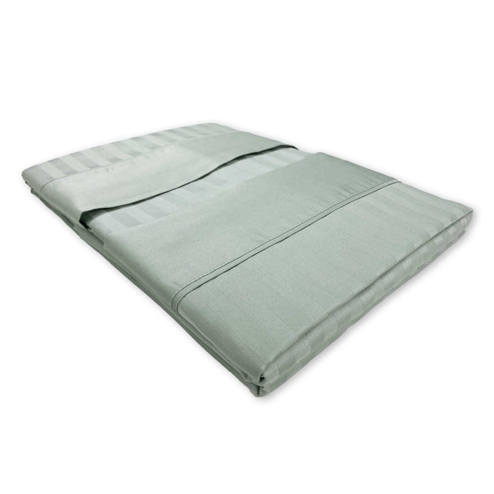 Sage Green Cotton Double Sheets Set | Satin Double Bed Set