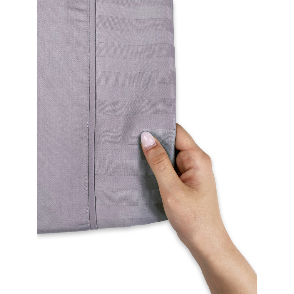 Lead Grey Cotton Double Sheets Set | Satin Double Bed Set