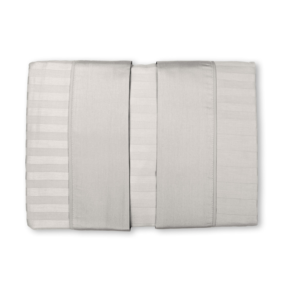 Completo Lenzuola Matrimoniali Cotone Grigio Chiaro | Set Letto Matrimoniale Raso