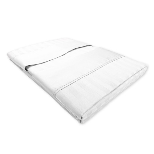 Juego de sábanas dobles de algodón blanco | Juego de cama doble de satén