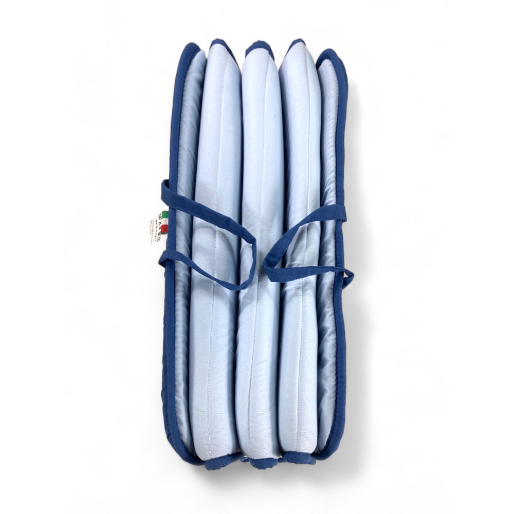 Materassino Pieghevole per Lettino Mare e Piscina | Double Face, Facile da Trasportare, Blu/Azzurro