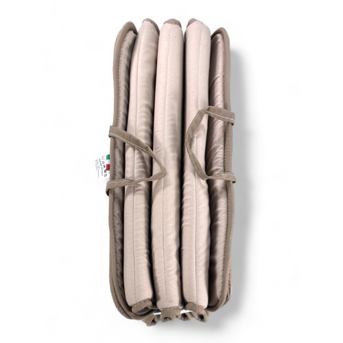 Faltmatratze für Strand- und Poolliegen | Double Face, leicht zu tragen, Beige/Taupe