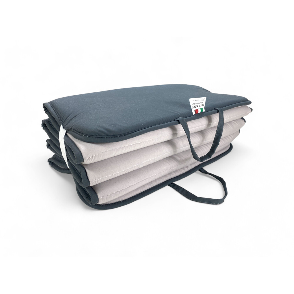Folding Mattress for Beach and Pool Sunbeds | Double Faced, Easy to Carry, Dark and Light Grey
