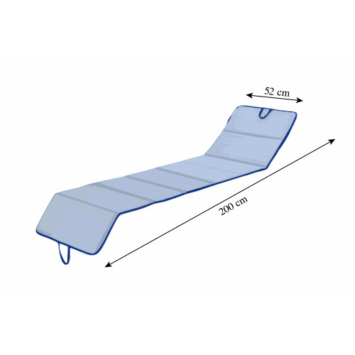 Materassino Pieghevole per Lettino Mare e Piscina | Double Face, Facile da Trasportare, Beige/Tortora