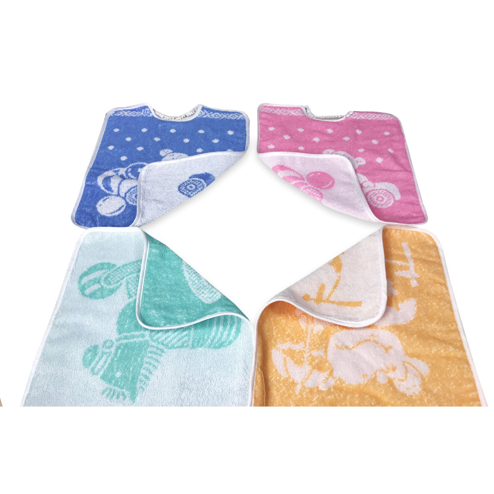 Lot DE 6 BAVOIRS BAVOIRS bébé JACK © cm. 30x39 de mesure MAXI gag avec lacets pur coton