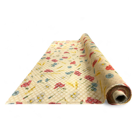 Moskitonetz Meterware mit Mohnmuster - Höhe 150 cm, Made in Italy, Insektenschutzmittel