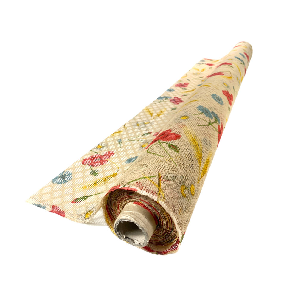 Zanzariera a Metro con Fantasia di Papaveri - Altezza 150 cm, Made in Italy, Anti Insetti
