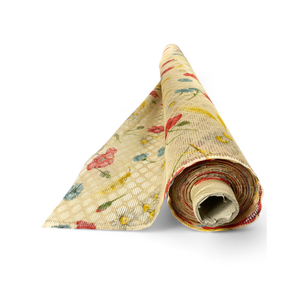 Mosquito Net by the Meter with Poppy Pattern - Height 150 cm, Made in Italy, Insect Repellent