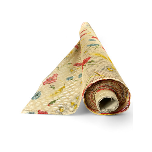 Mosquito Net by the Meter with Poppy Pattern - Height 150 cm, Made in Italy, Insect Repellent