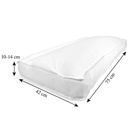 DuoSupport Pillow with Double Filling - Soft and Hard Bed Pillow - Innovative BiComfort Pillow 2