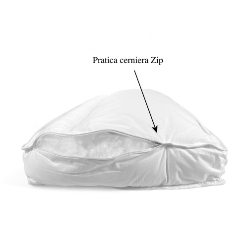 Almohada DuoSupport con Doble Relleno - Almohada de Cama Blanda y Dura - Innovadora Almohada BiComfort