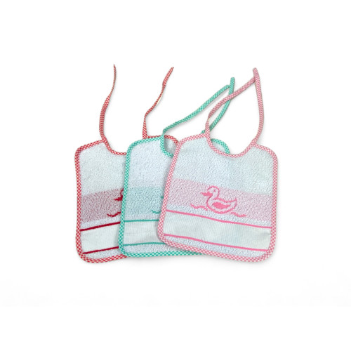 SET BAVAGLINI BAMBINA FEMMINA POPPY © cm. 20x24 bavaglio con lacci e tela AIDA