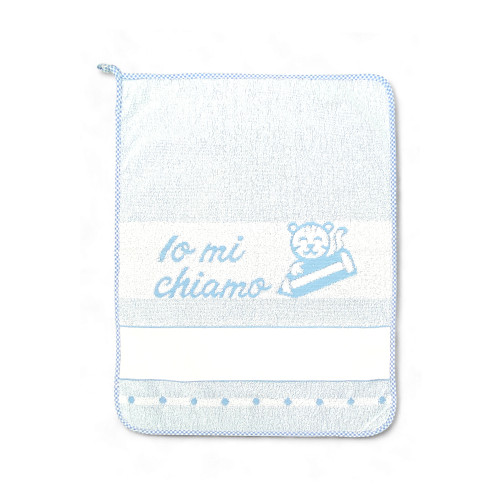 Asciugamani Asilo 40x55 cm in Puro Cotone, Double Face, con Tela AIDA per Ricamare - Made in Italy, Ideale per Set Asilo Nido