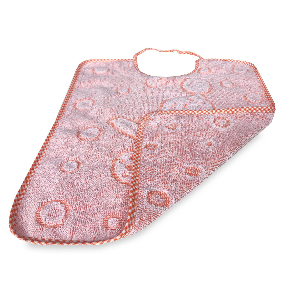SET BAVAGLINI BAVETTE bambini e bambine mini JACK © cm. 26x34 bavaglio con elastico in puro cotone