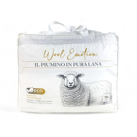Plumífero de invierno de pura lana - Wool Emotion, 100% natural, algodón, perfil elegante