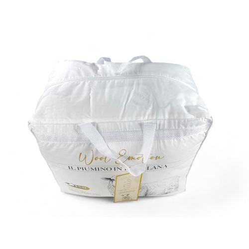 Piumino Invernale in Pura Lana - Wool Emotion, 100% Naturale, Cotone, Profilo Elegante