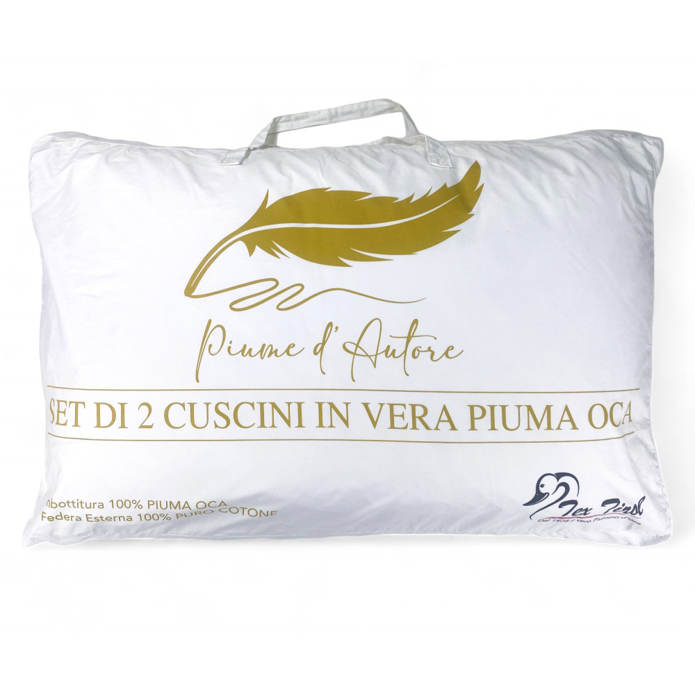 Guanciali in Piuma d'Autore - Cuscini 50x80 Morbidi e Confortevoli per un Riposo Rigenerante 😴