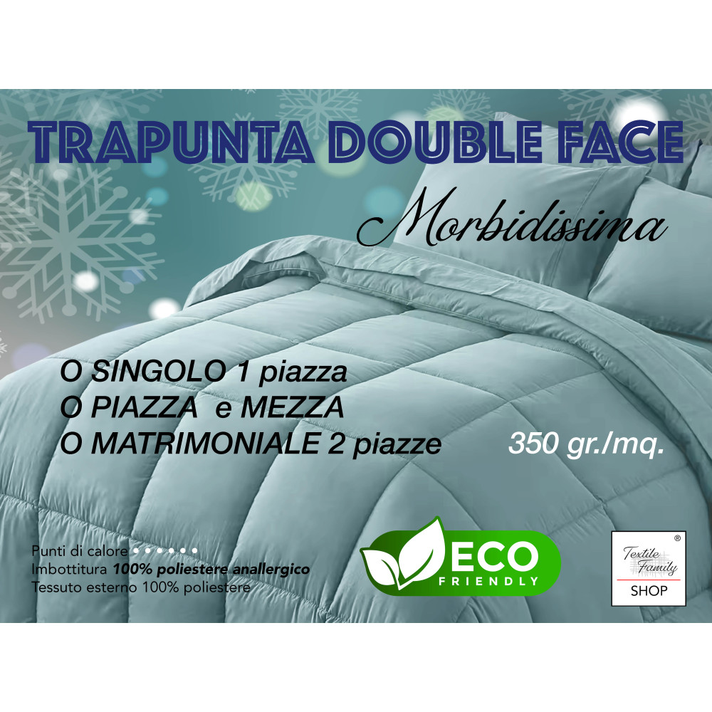 Trapunta in morbida microfibra e poliestere anallergico