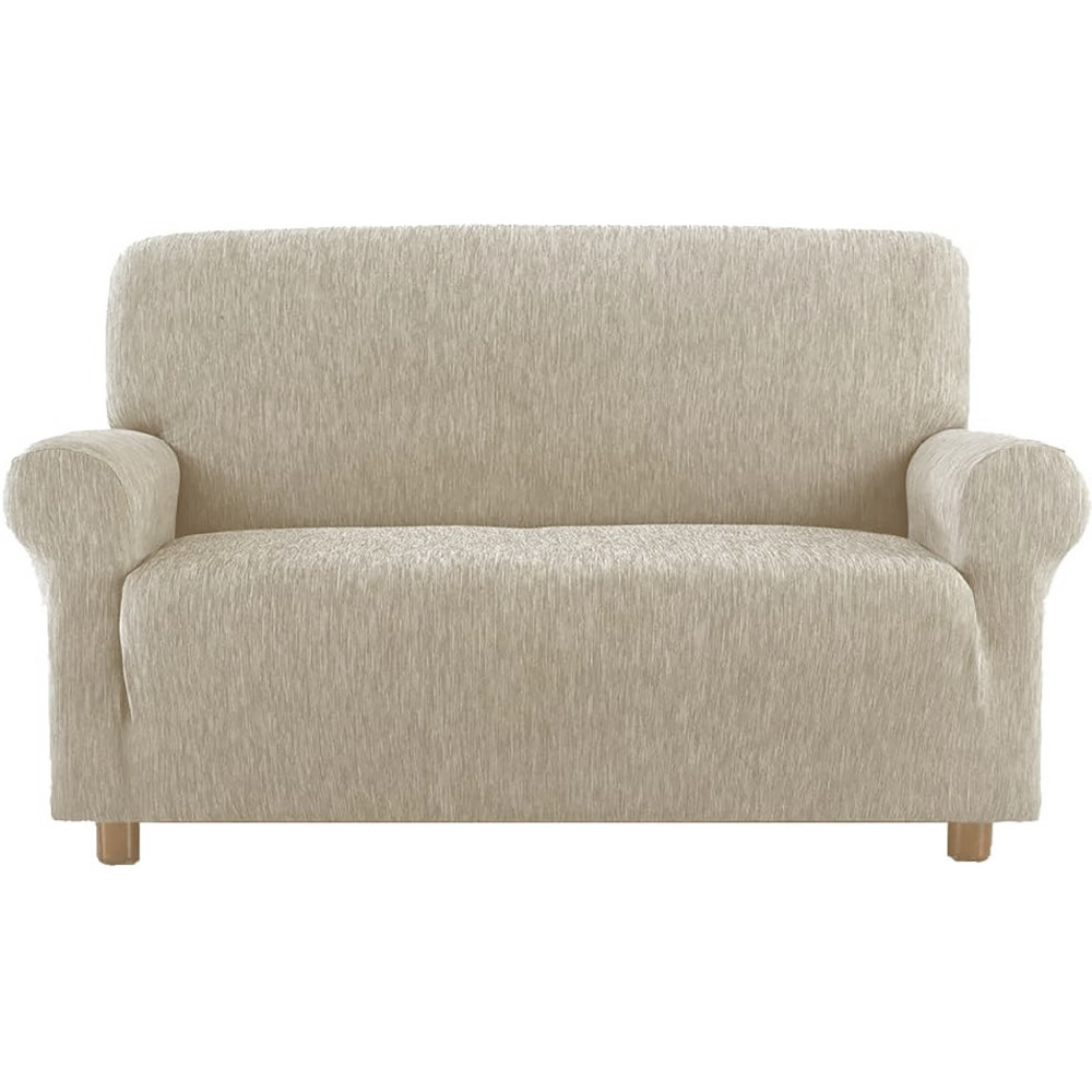 NEW YORK FASHION HASELNUSS MELANGE SOFA BEZUG made in italy stretch