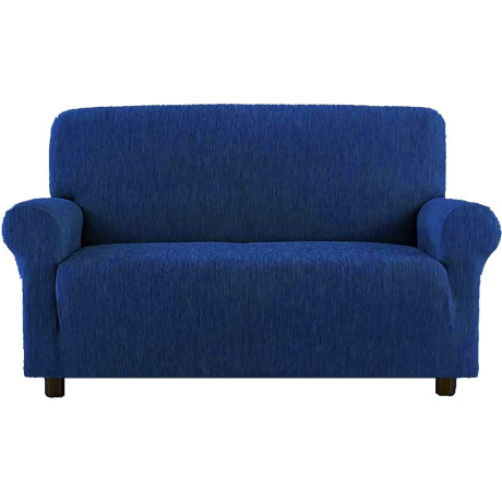 Copridivano Fashion Blu Elasticizzato New York, Antigraffio, per Divani con Braccioli, Telo Divano Universale, Made in Italy