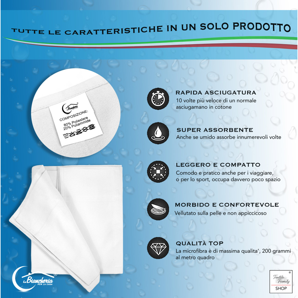 Microfiber Towel 95x145 cm - Ultra Absorbent and Lightweight Towel for Home and Gym